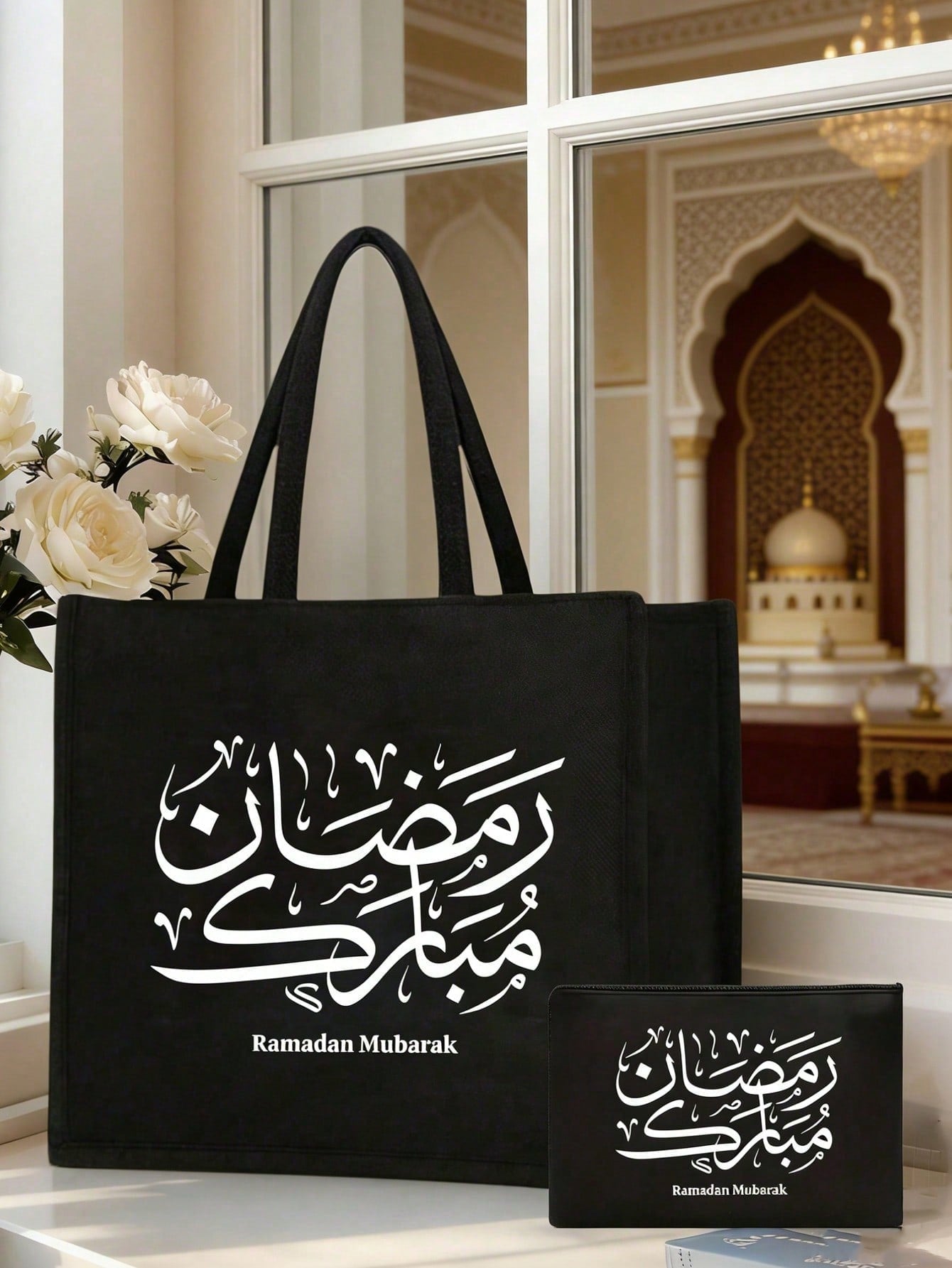 Unisex Square Polyester Shoulder Bag With Single Shoulder Strap, Printing Design, Suitable For All Seasons