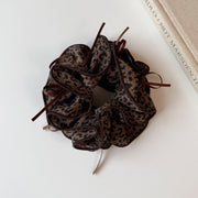 Leopard Print Double-layer Ribbon