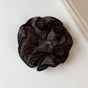 Leopard Print Four-layer Mesh