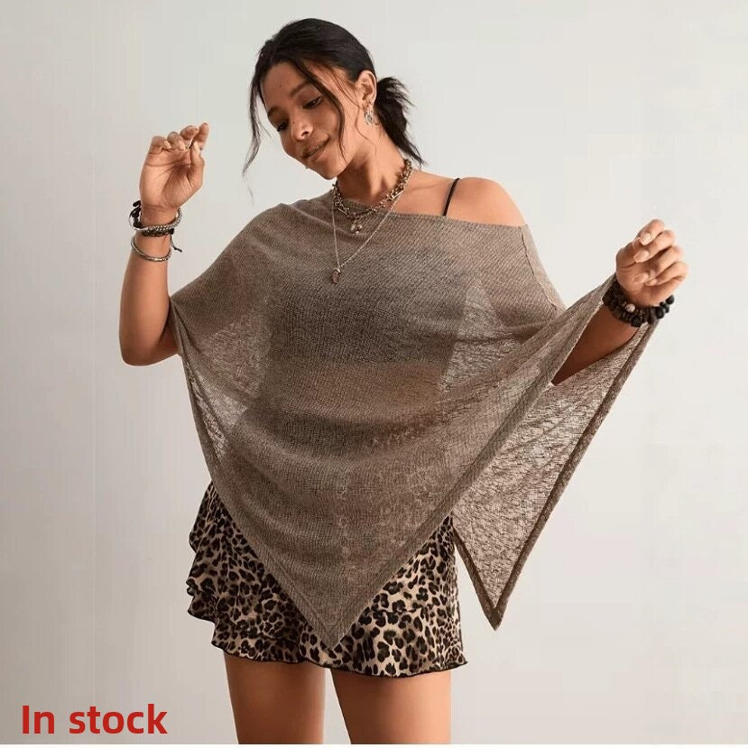 Solid Color Knitwear Pullover Sleeveless Top In Long Length, Knitted Polyester Fabric For Women