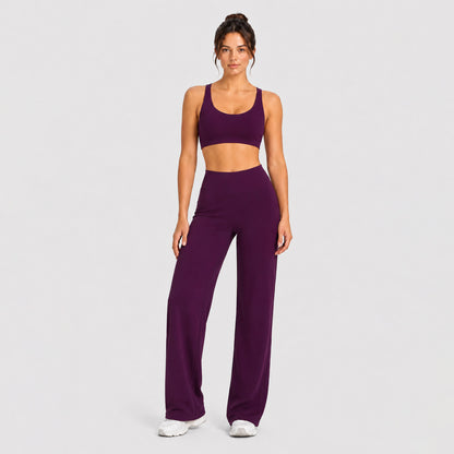 Sport Full Length Running Pants For Women, Sleeveless Design In Nylon Fabric, Perfect For Summer