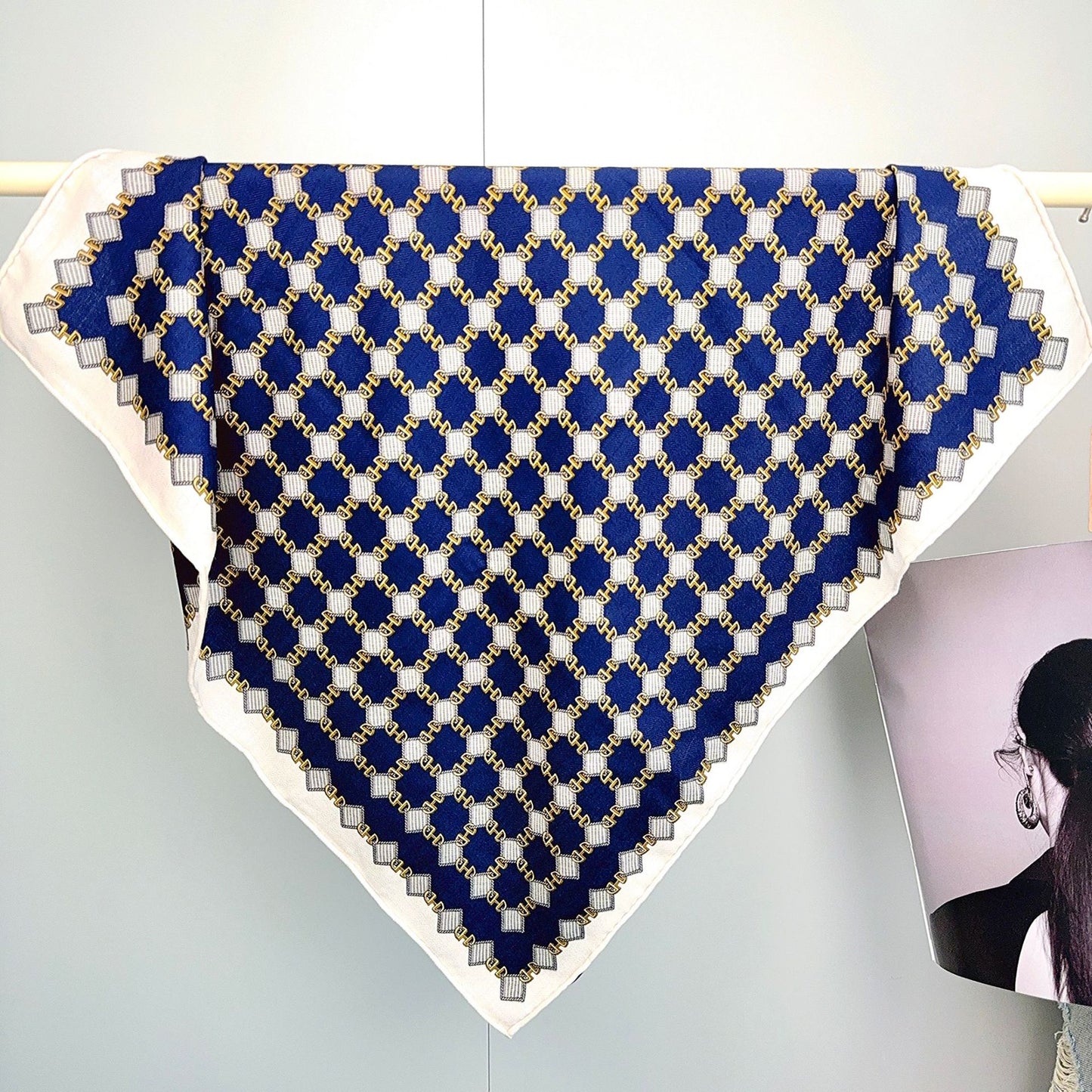 Fairy Style Silk Scarf, Lightweight And Elegant For Summer Wear