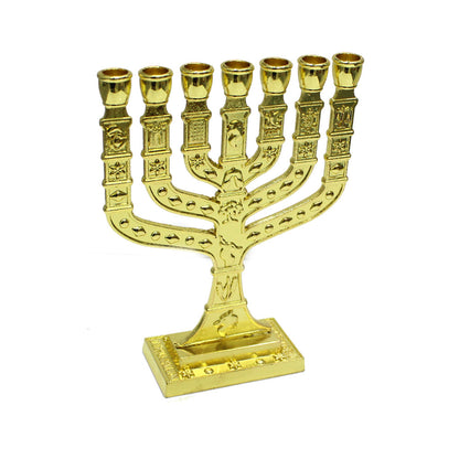 New Year Gold Alloy Candlestick Candelabra Ornaments For Festival Party Decoration
