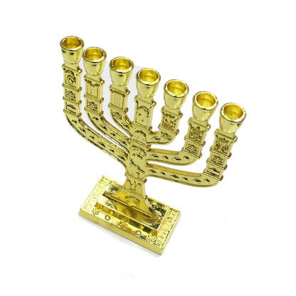New Year Gold Alloy Candlestick Candelabra Ornaments For Festival Party Decoration