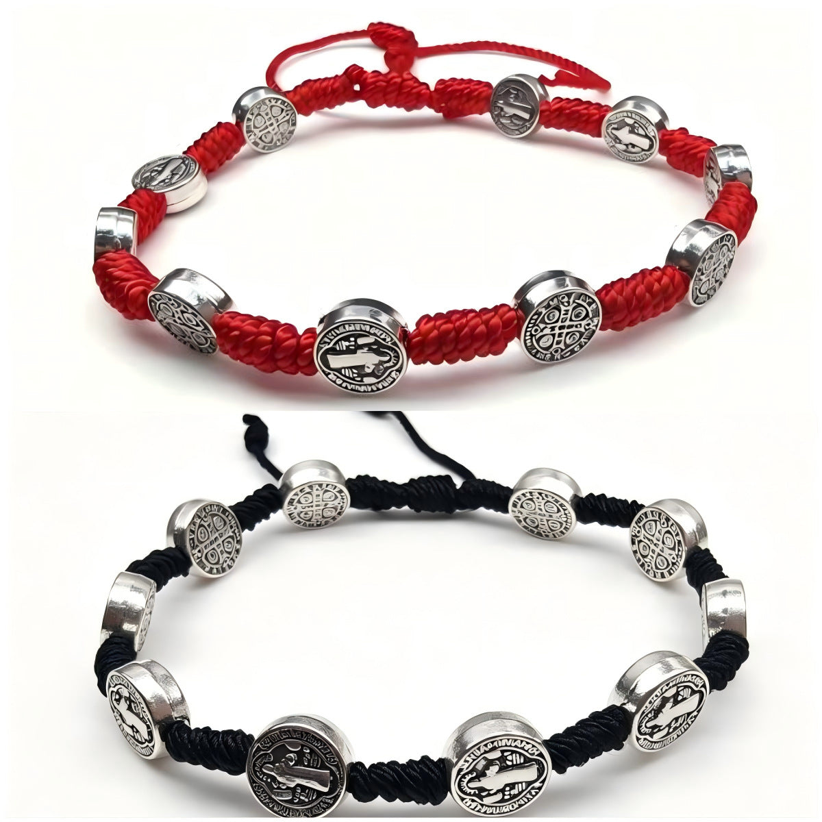 Retro Unisex Braid Rope Bracelet In Dyed Black Featuring Durable Rope Material