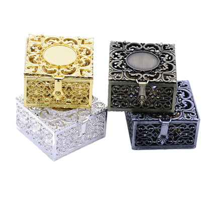 Geometric Zinc Jewelry Accessory In Retro Style With Electroplated Gold Plating Process