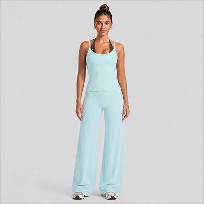 Color Block Sport Running Shorts In Nylon Fabric With Stretchy Fit And Sleeveless Design For Women