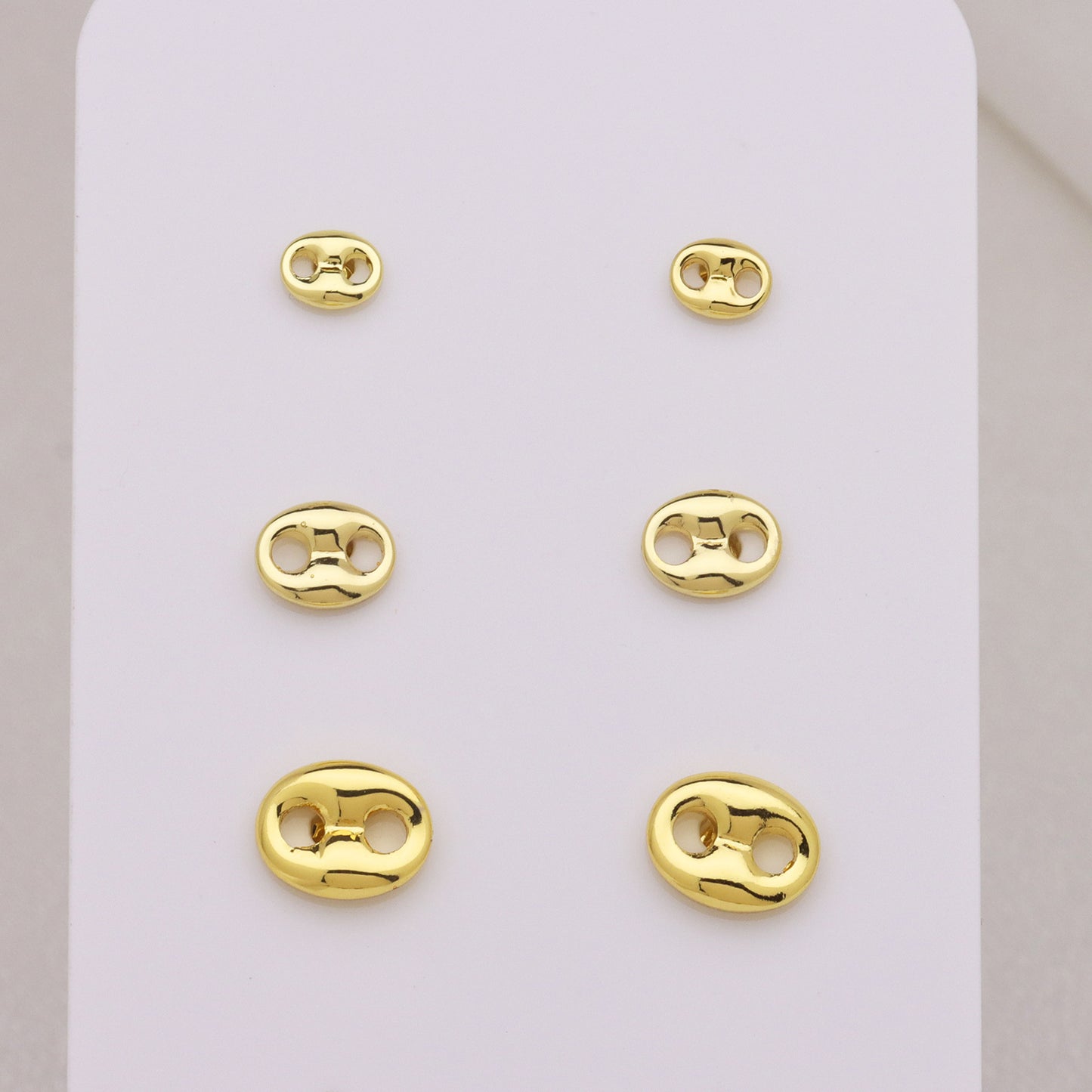 Waterproof Non Tarnish Cute Earrings For Women In 18K Real Gold Plated Copper With Copper Ear Pins