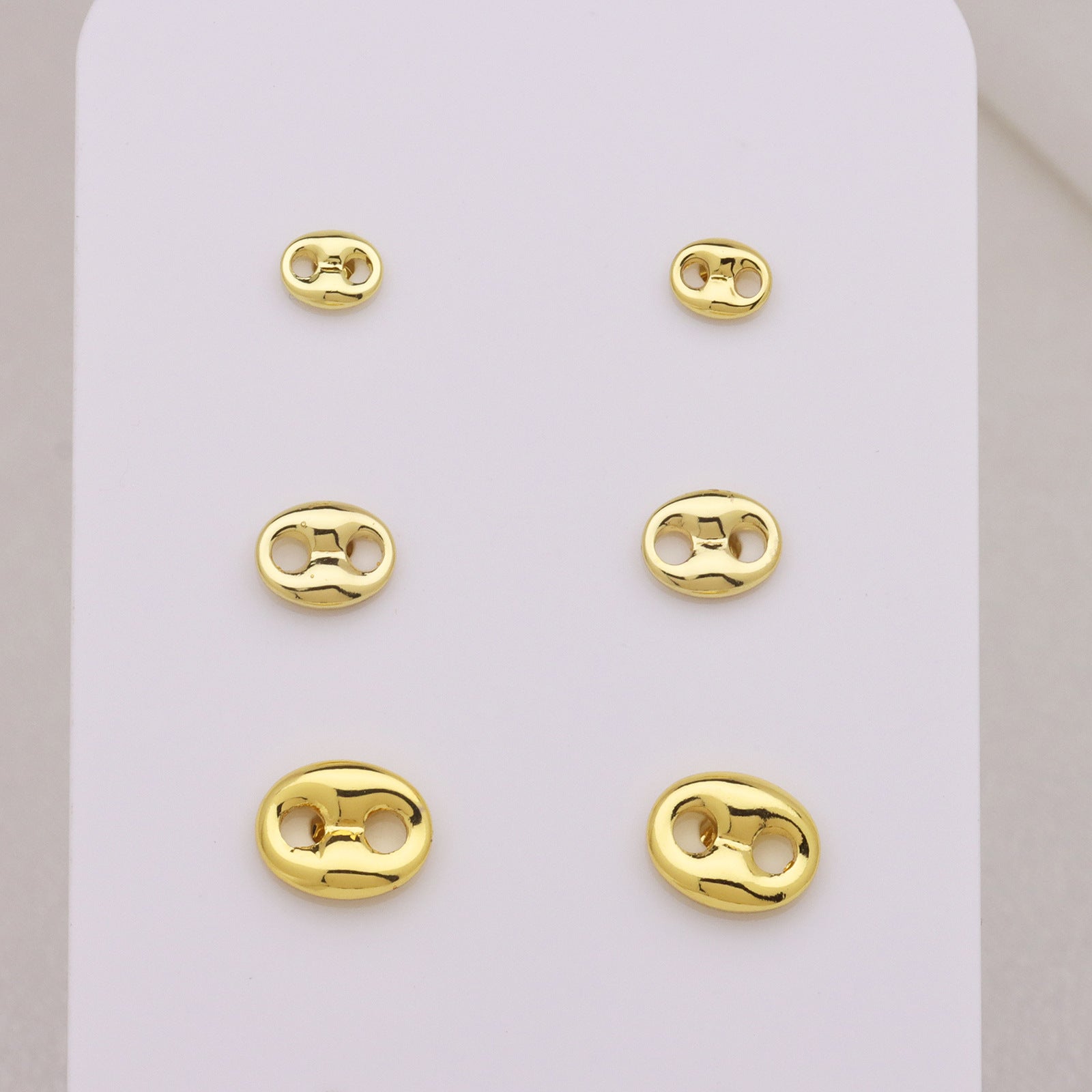 Waterproof Non Tarnish Cute Earrings For Women In 18K Real Gold Plated Copper With Copper Ear Pins