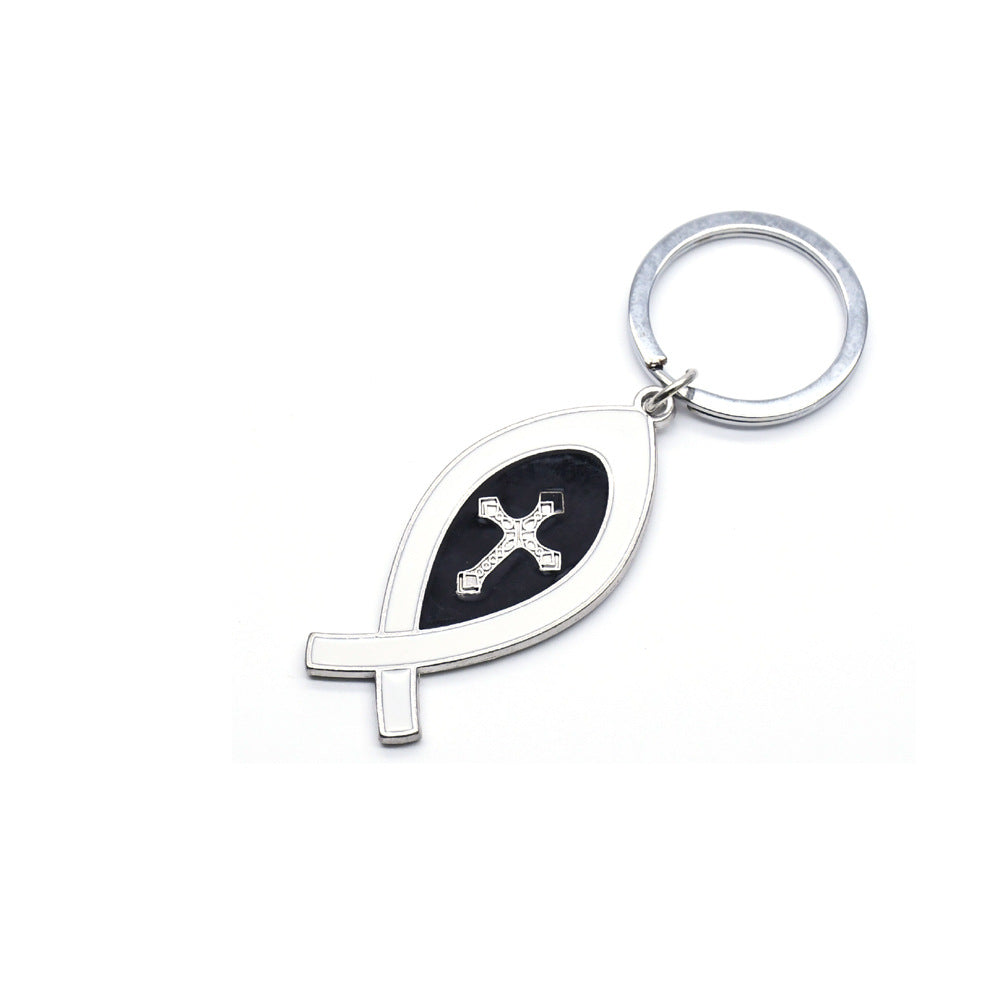 Gold Fish Key Chain Bag Charm In Metal For National Day Celebration