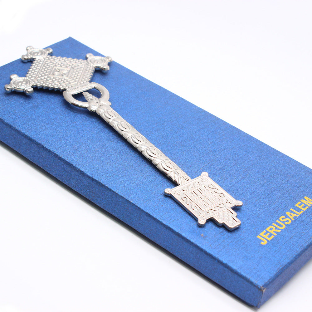 National Day Gold Cross Metal Craft Ornament Made Of Durable Alloy