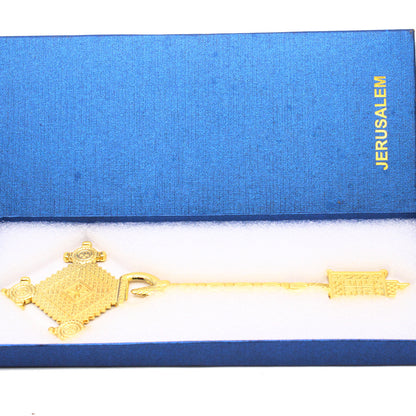 National Day Gold Cross Metal Craft Ornament Made Of Durable Alloy