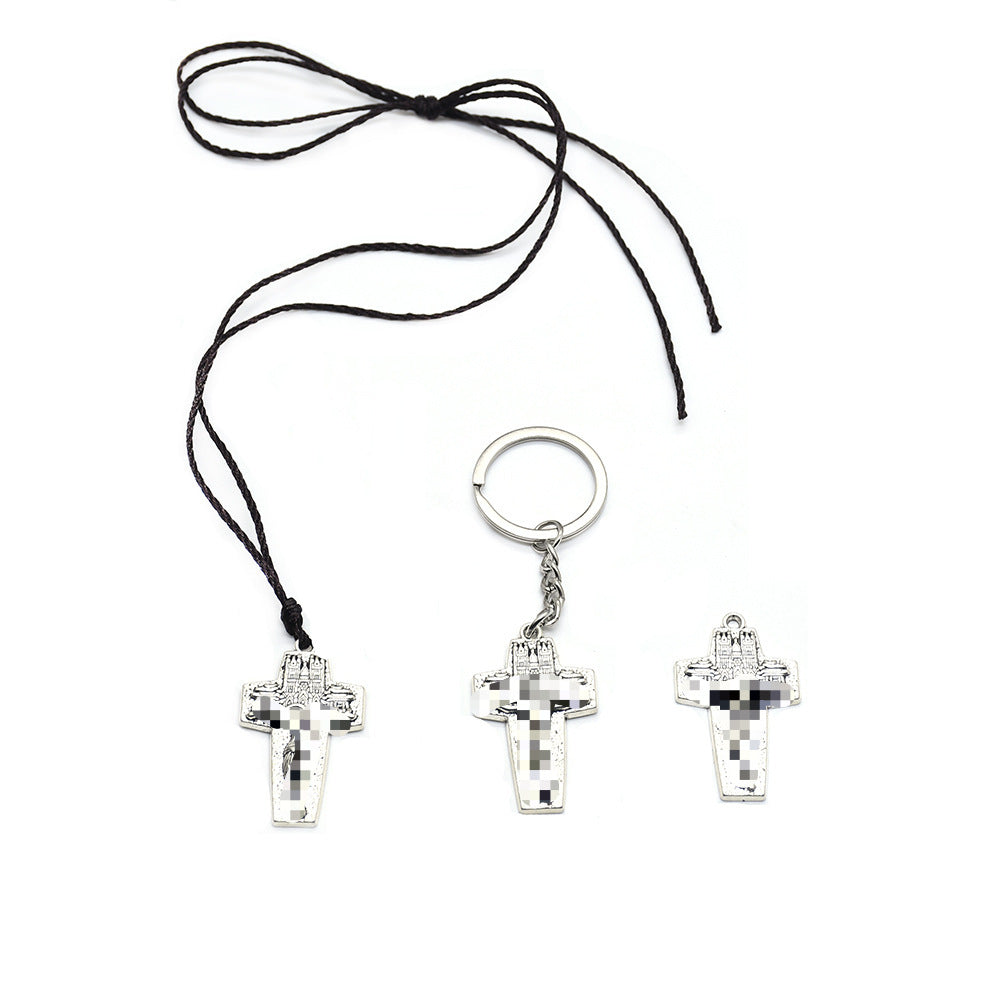 Christmas Metal Key Chain, Festive Holiday Accessory For Keys And Bags