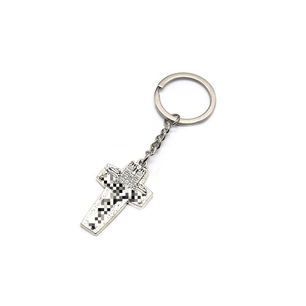 Christmas Metal Key Chain, Festive Holiday Accessory For Keys And Bags