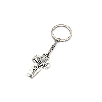 Christmas Metal Key Chain, Festive Holiday Accessory For Keys And Bags
