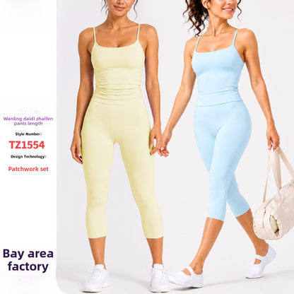 Sporty Women's Sleeveless Shorts Jumpsuit In High Elastic Nylon Fabric For Summer
