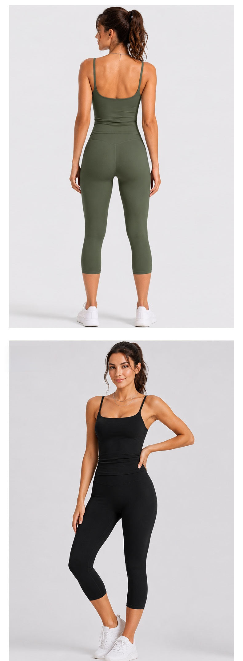 Sporty Women's Sleeveless Shorts Jumpsuit In High Elastic Nylon Fabric For Summer
