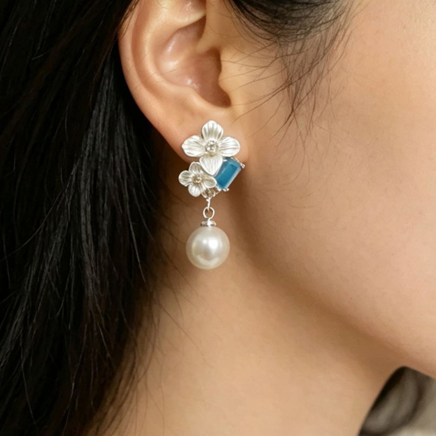 Butterfly Stud Earrings For Women With Tassel Craft, Alloy Material, Copper Ear Pins, And Zircon Inlay