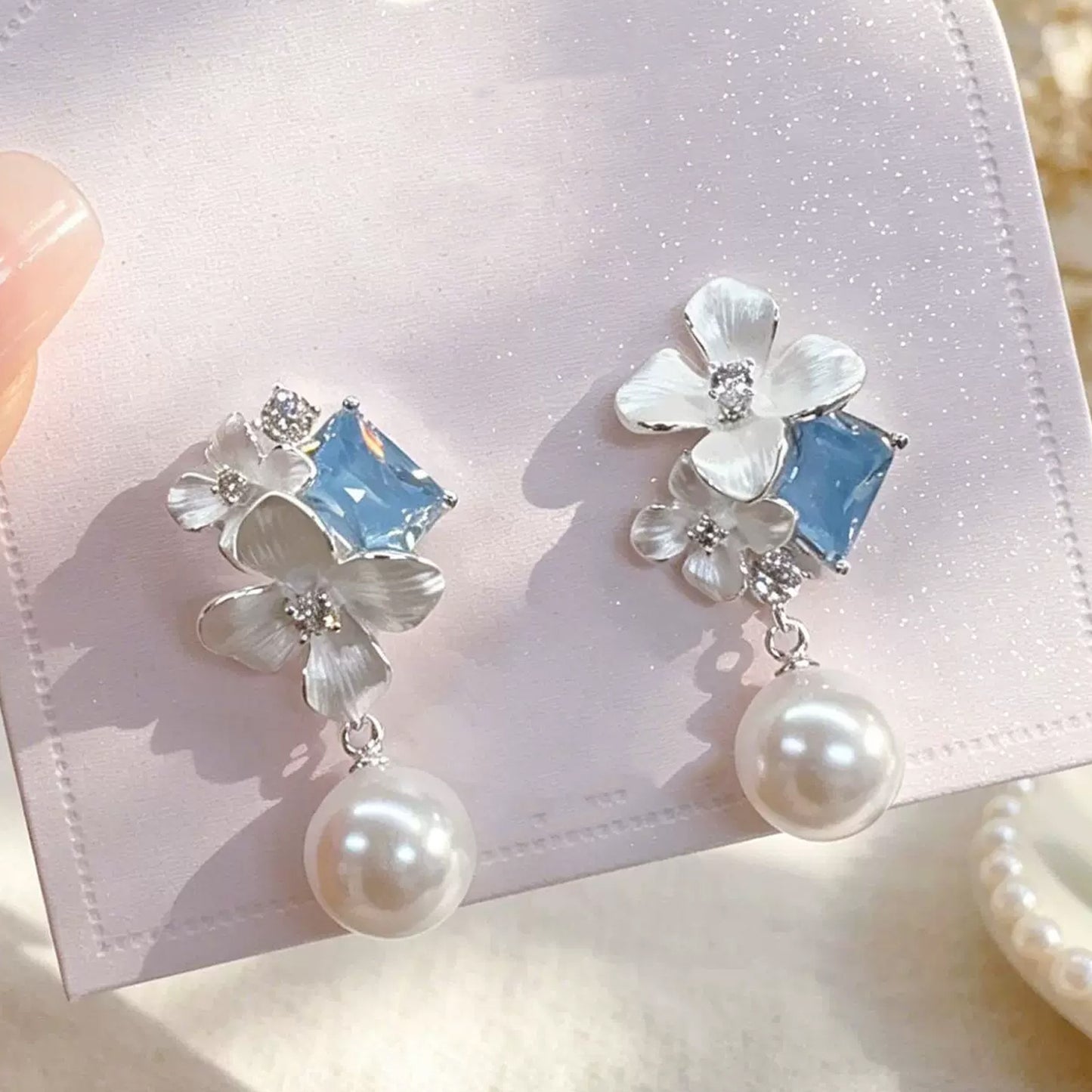 Butterfly Stud Earrings For Women With Tassel Craft, Alloy Material, Copper Ear Pins, And Zircon Inlay