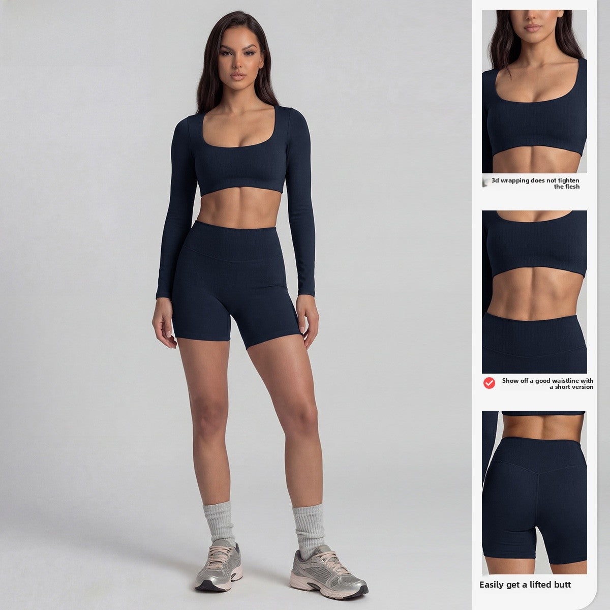 Women's Solid Color Nylon Shorts Co-ord Set With T-shirt In Natural Pink Featuring Pullover Design For Yoga