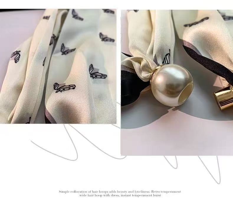 Women’s Satin Scarf Ring With Round Dots Pattern In Multicolor, Perfect For Spring Accessories