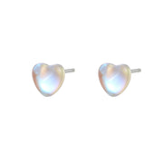 E6479_White Mocha Heart Shape_Platinum Plated_999 Pure Silver_Y