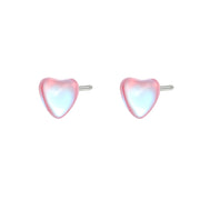 E6479_Pink Mocha Heart Shape_Platinum Plated_999 Pure Silver_Y