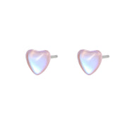 E6479_Light Purple Mocha Heart Shape_Platinum Plated_999 Pure Silver_Y