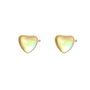 E6479_Yellow Mocha Heart Shape_Platinum Plated_999 Pure Silver_Y