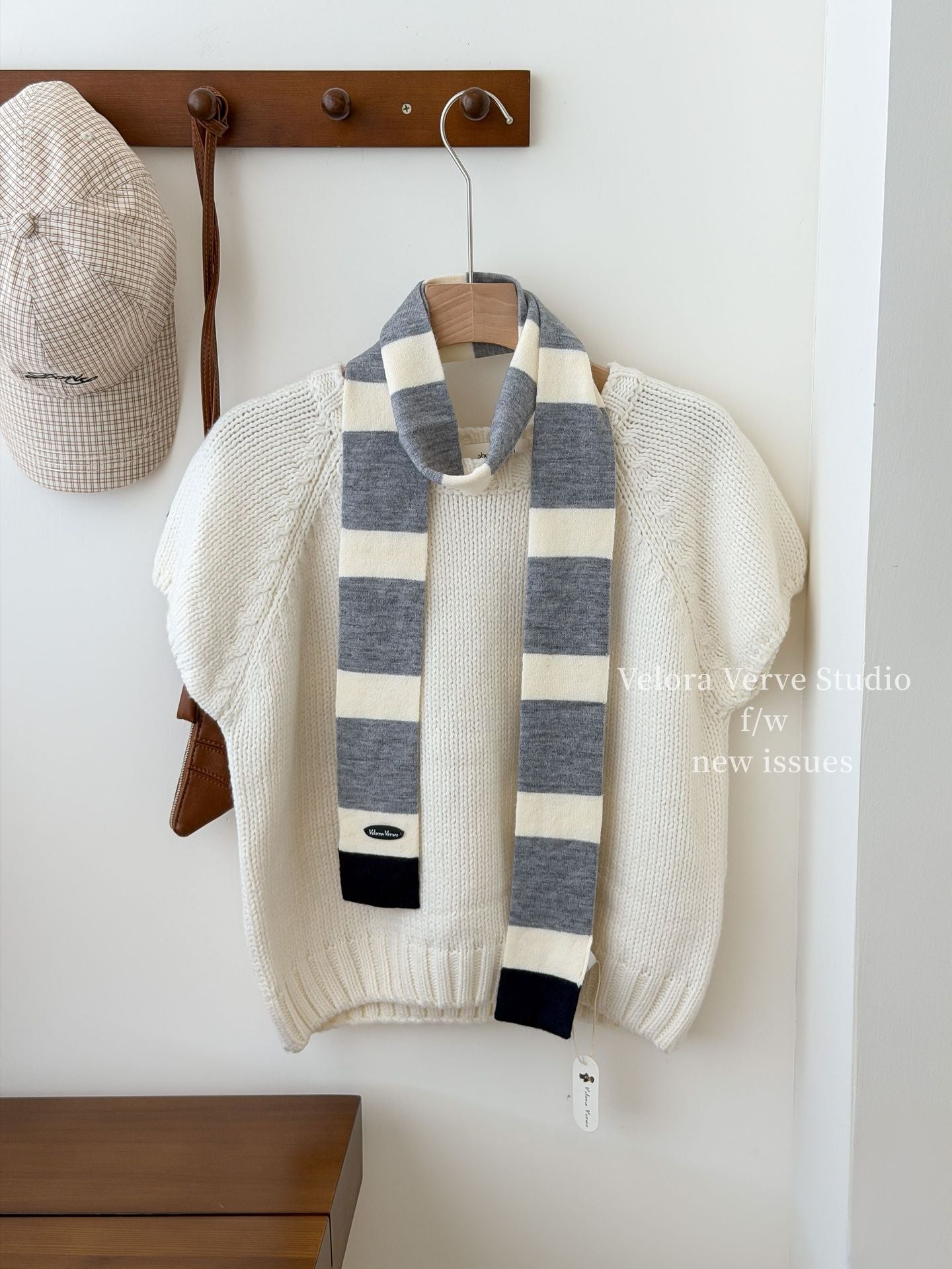 Women’s Plush Stripe Scarf In Multicolor, Perfect For Winter