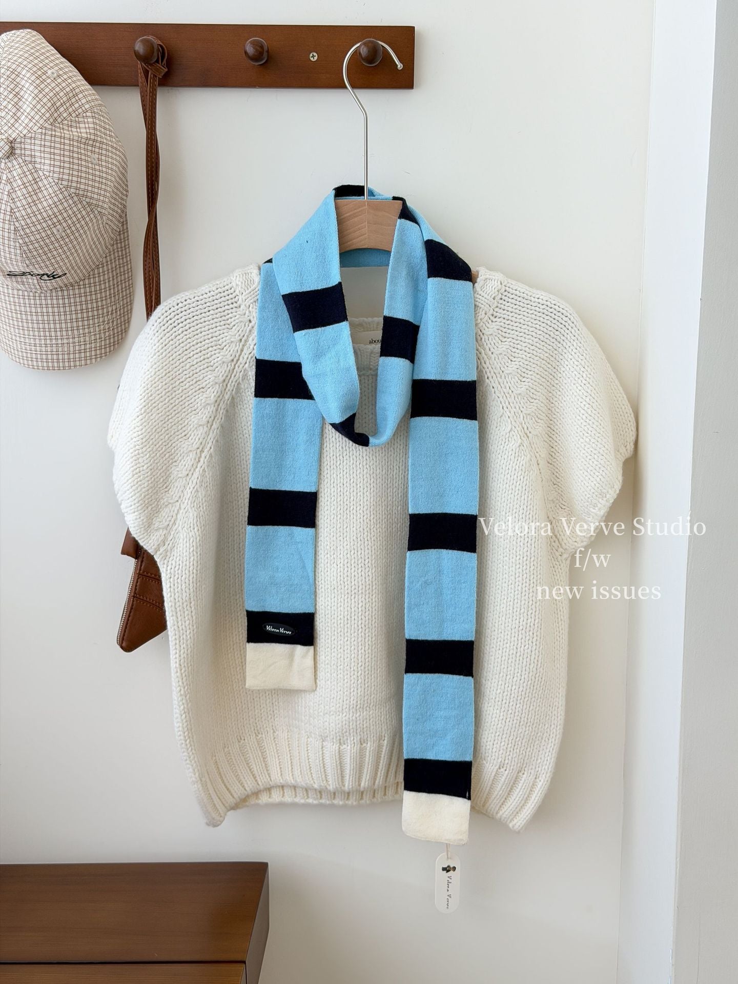 Women’s Plush Stripe Scarf In Multicolor, Perfect For Winter