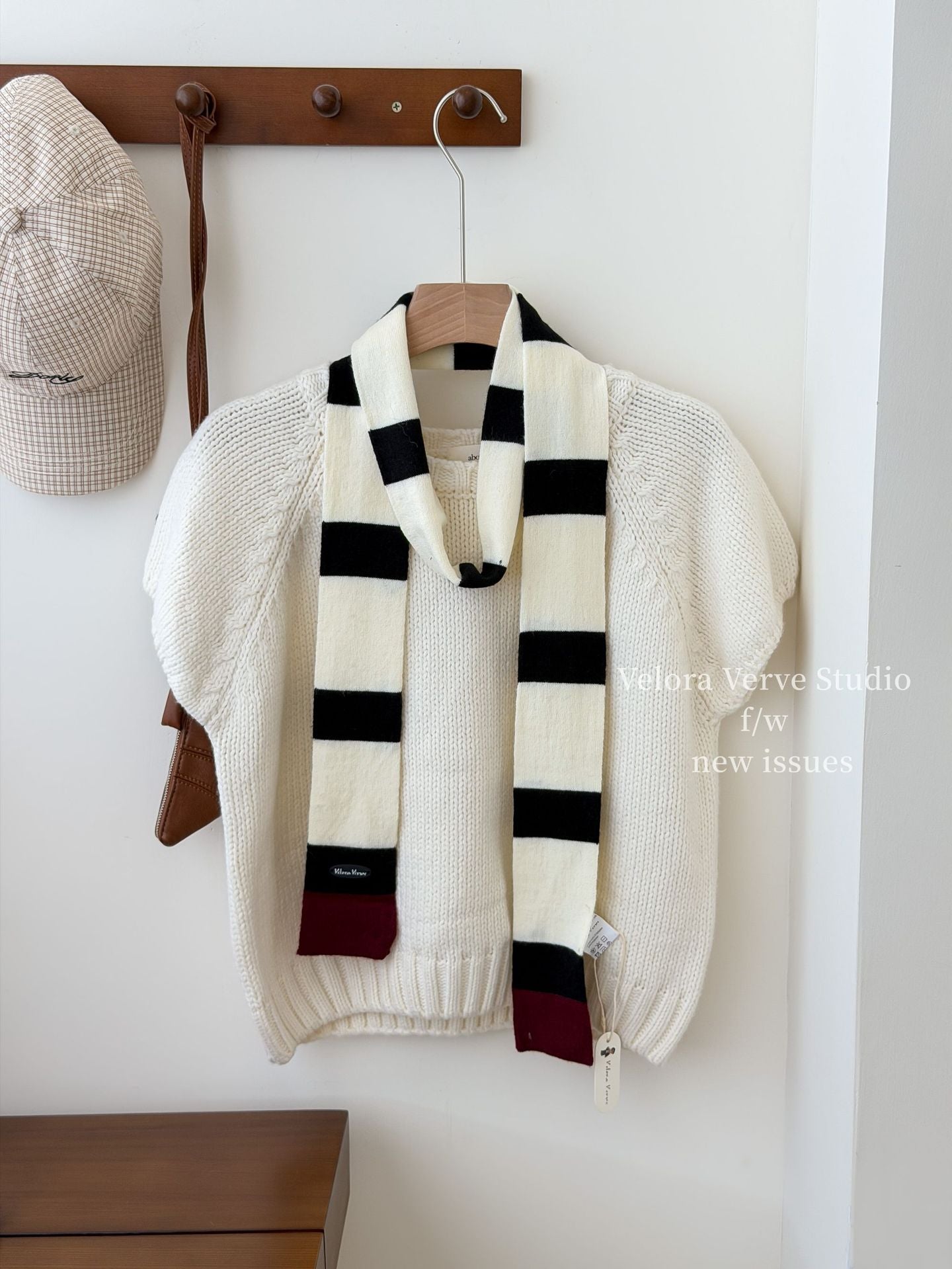 Women’s Plush Stripe Scarf In Multicolor, Perfect For Winter
