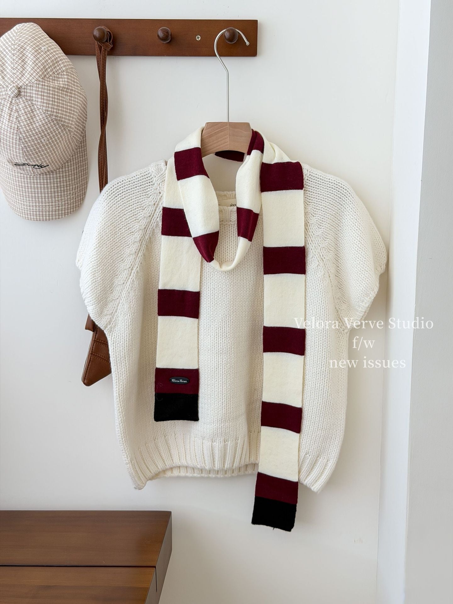 Women’s Plush Stripe Scarf In Multicolor, Perfect For Winter