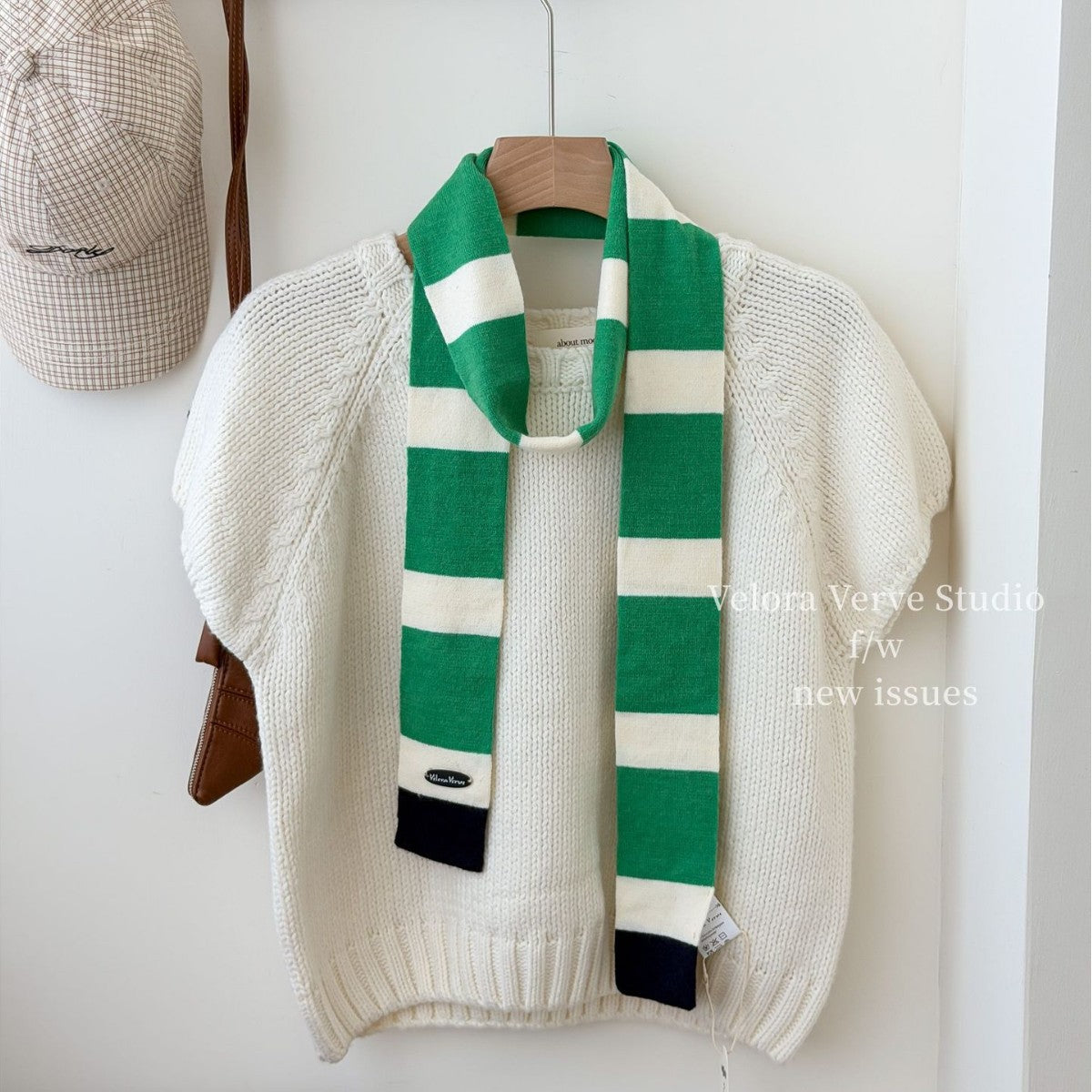 Women’s Plush Stripe Scarf In Multicolor, Perfect For Winter