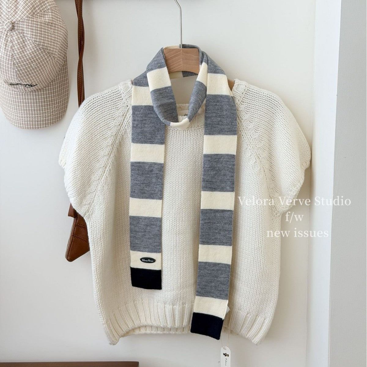 Women’s Plush Stripe Scarf In Multicolor, Perfect For Winter