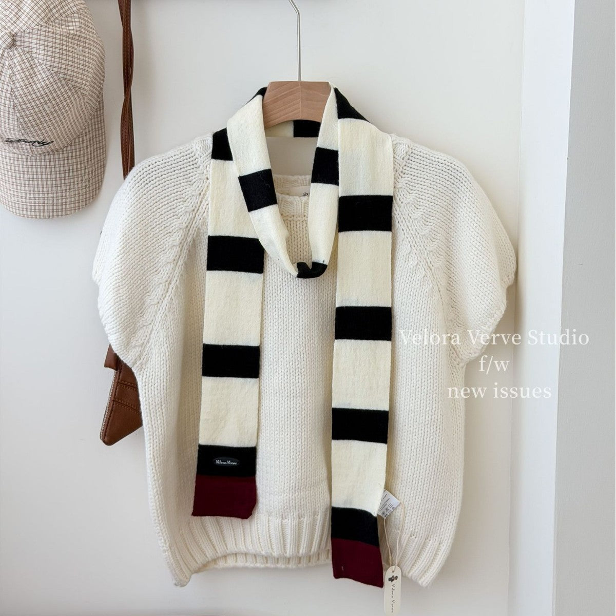 Women’s Plush Stripe Scarf In Multicolor, Perfect For Winter
