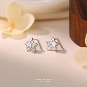 TF2239_E6244__White Zirconium_White Gold Plated_Different Edges_Copper Style S999 Silver Needle