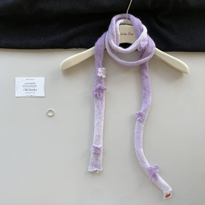 Ombre Twilly Scarf For Women In Polyester, Perfect For Autumn And Winter Accessories