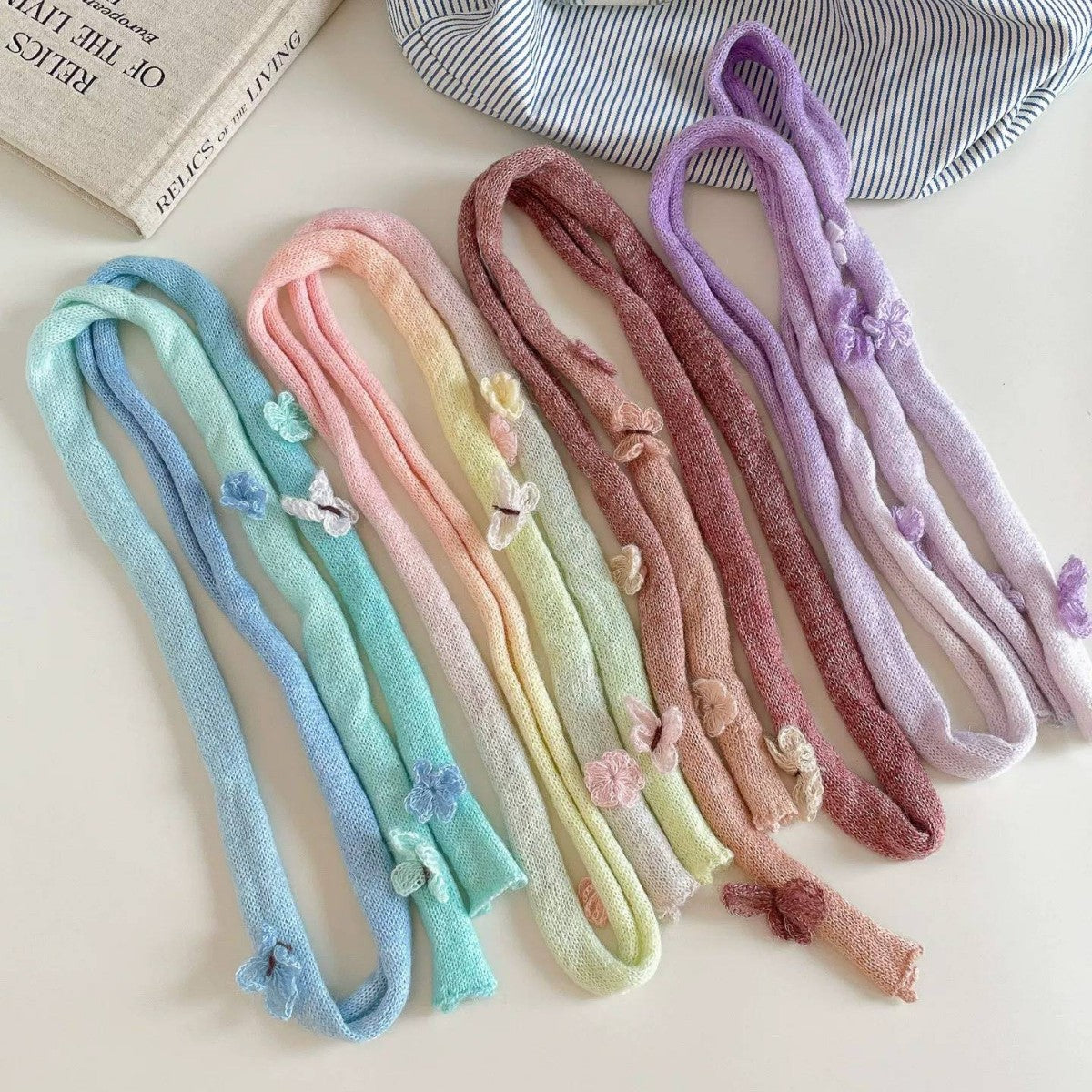 Ombre Twilly Scarf For Women In Polyester, Perfect For Autumn And Winter Accessories