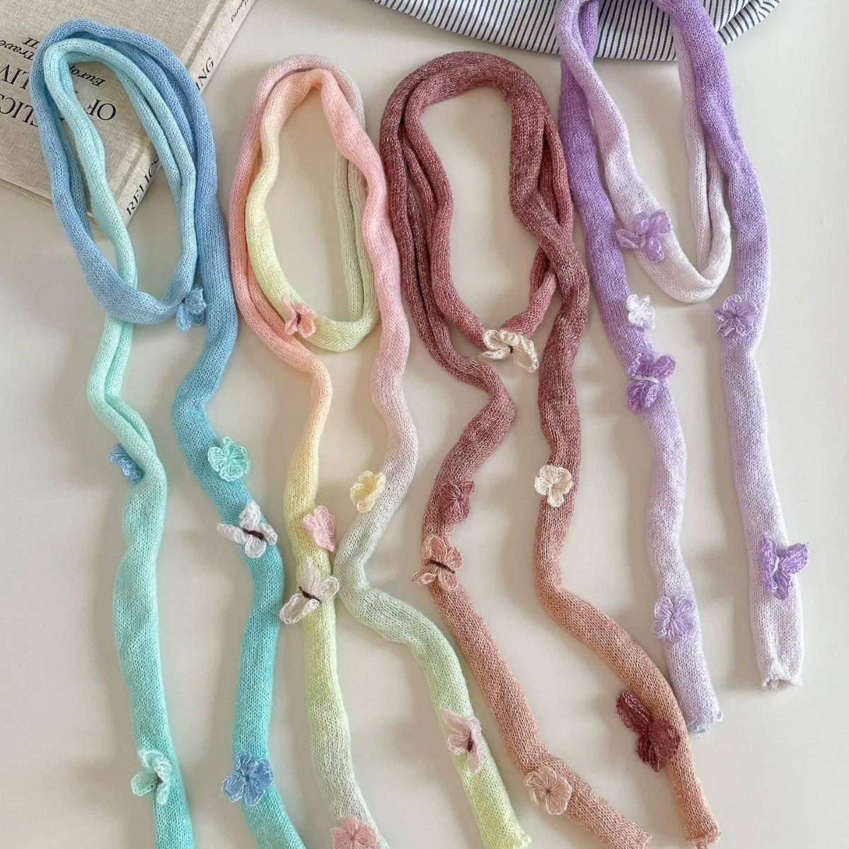 Ombre Twilly Scarf For Women In Polyester, Perfect For Autumn And Winter Accessories