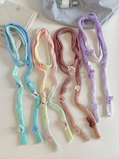 Ombre Twilly Scarf For Women In Polyester, Perfect For Autumn And Winter Accessories