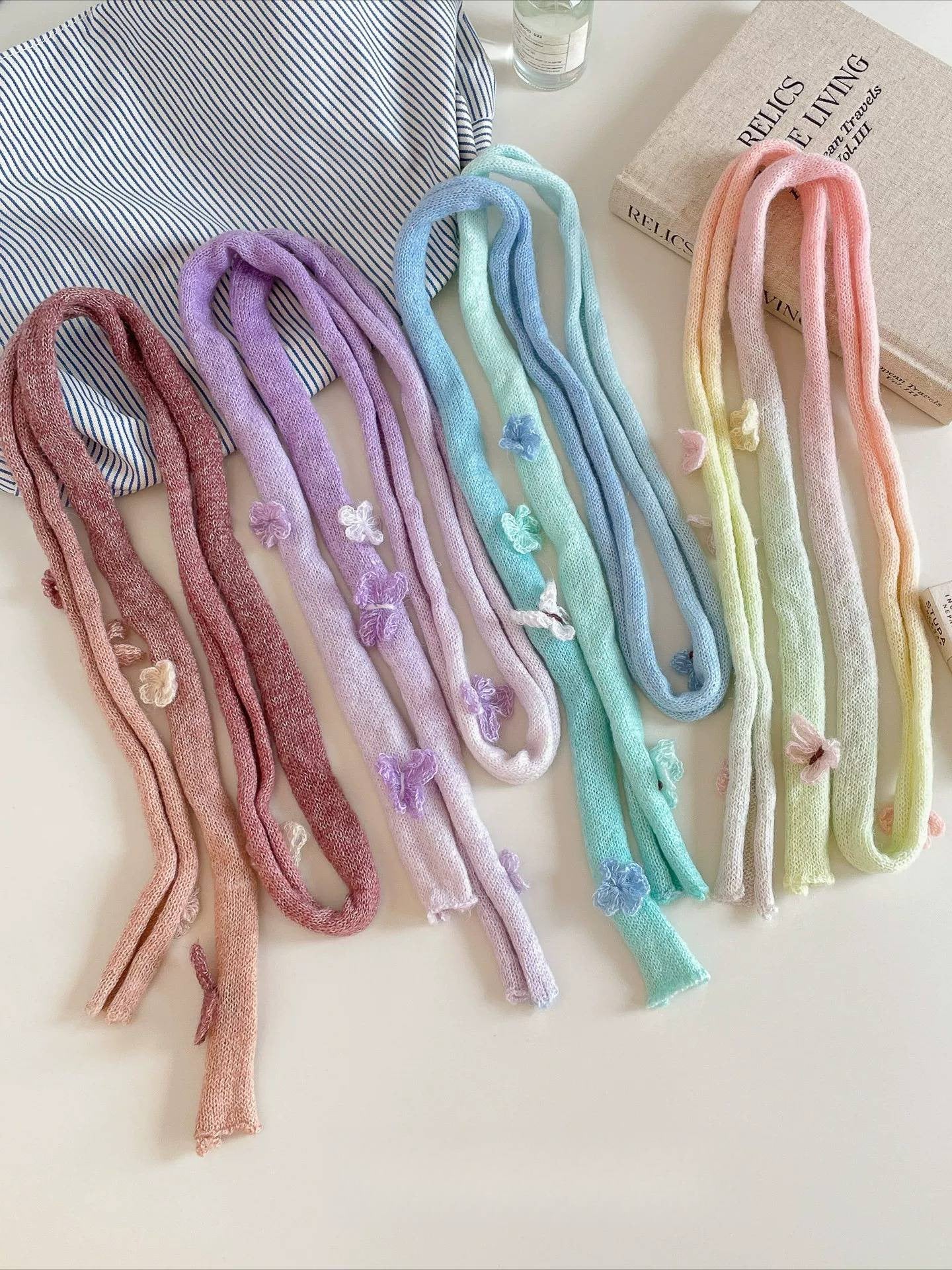 Ombre Twilly Scarf For Women In Polyester, Perfect For Autumn And Winter Accessories