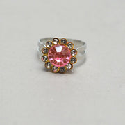 9#A Pink Diamond Alloy Ring