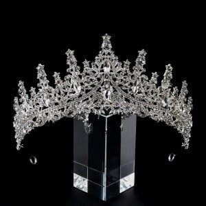 Princess Crown Hair Accessory For Kids, Alloy Material With Crystal Inlay, Perfect For Birthday Celebrations
