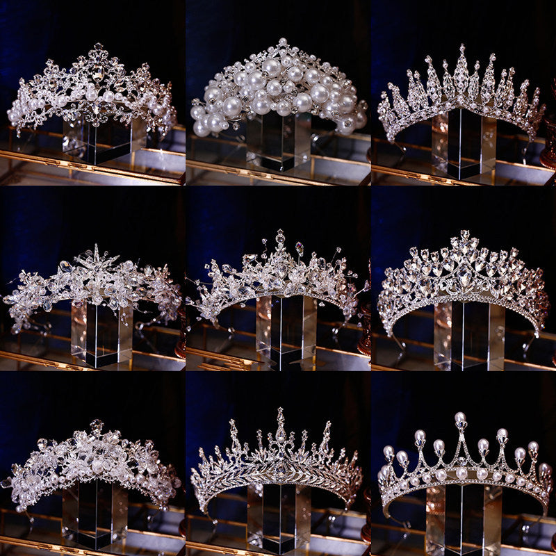 Princess Crown Hair Accessory For Kids, Alloy Material With Crystal Inlay, Perfect For Birthday Celebrations