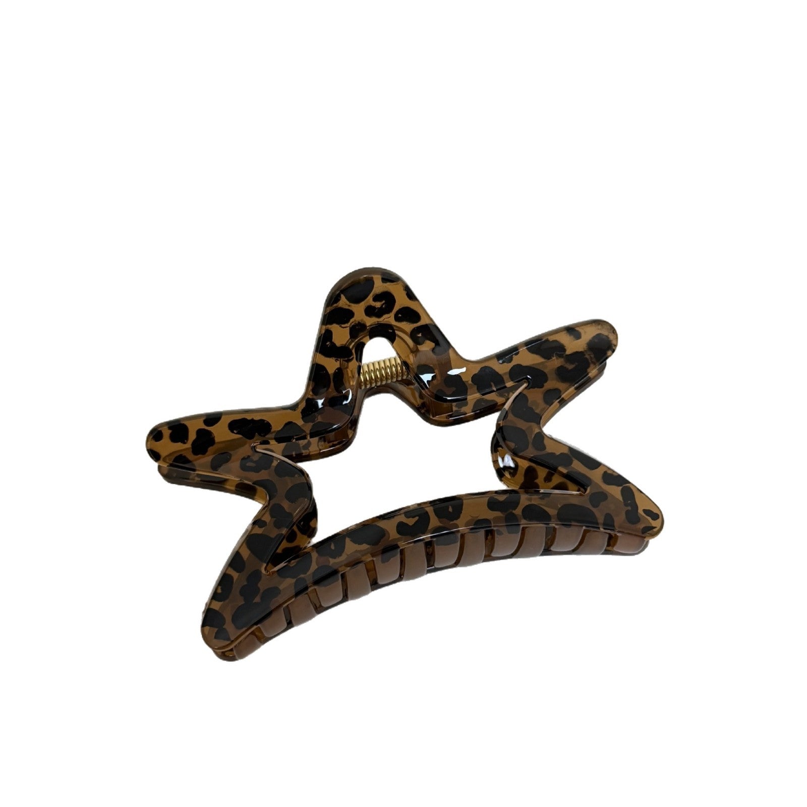 Vintage Style Shell Hair Claw For Women Made Of Durable PC Material In Coffer Color