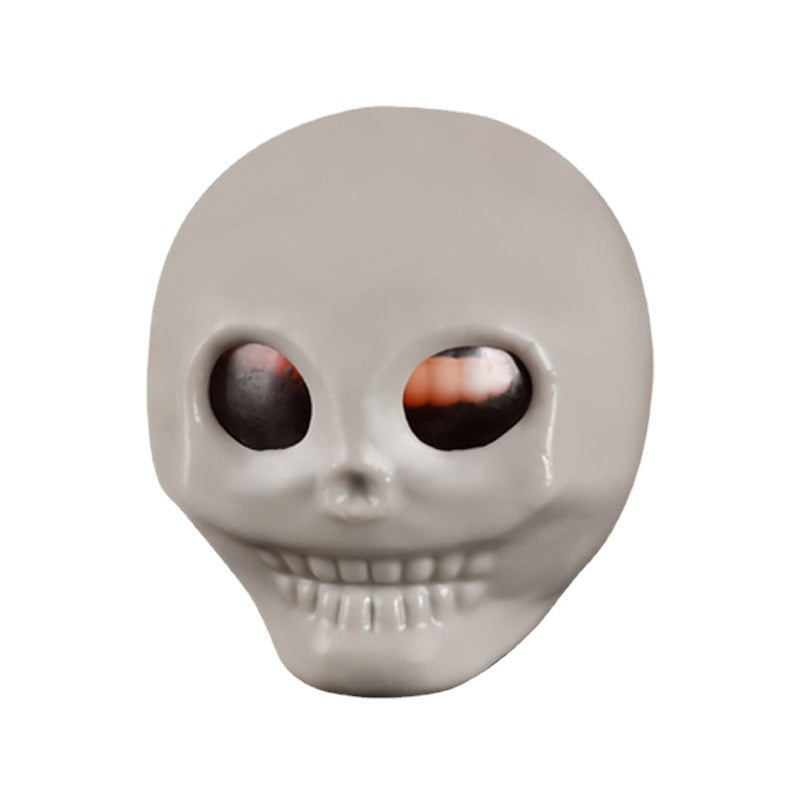 Funny Multicolor Skull Squishy Toy Made Of Soft TPR Material, Perfect Stress Relief Toy