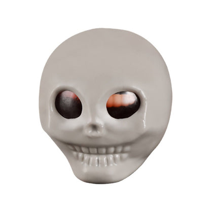 Funny Multicolor Skull Squishy Toy Made Of Soft TPR Material, Perfect Stress Relief Toy