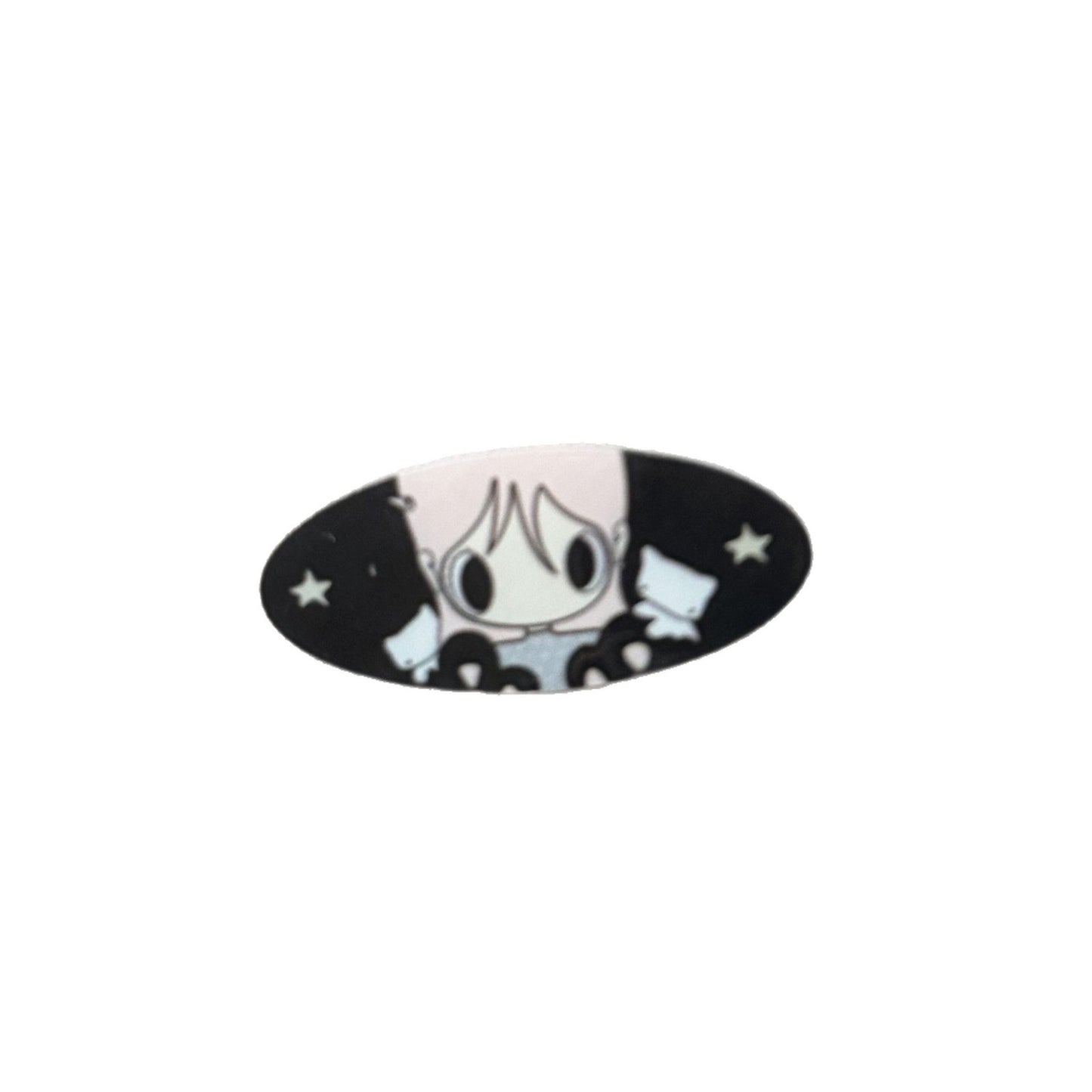 Rabbit Hairpin For Women With Acrylic Material In Black & White