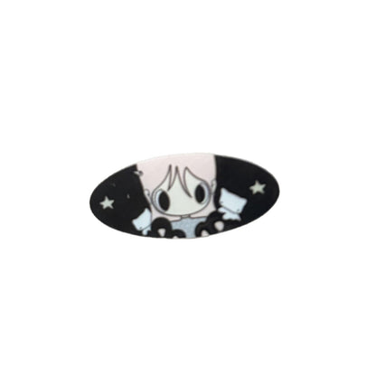 Rabbit Hairpin For Women With Acrylic Material In Black & White